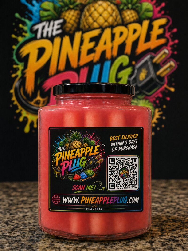 Watermelon flavored pineapples jar